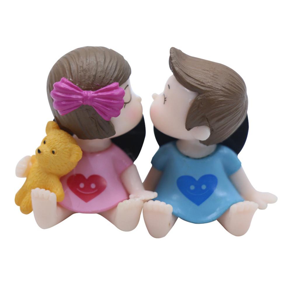 Auto Decor Lovely Couple Scent Aromas Diffuser Freshener Essential Oil Perfume Clip
