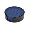 6Pcs/set Heat-resistant Coaster Silicone Anti-scalding Mat 10cm Round Silicone Coaster