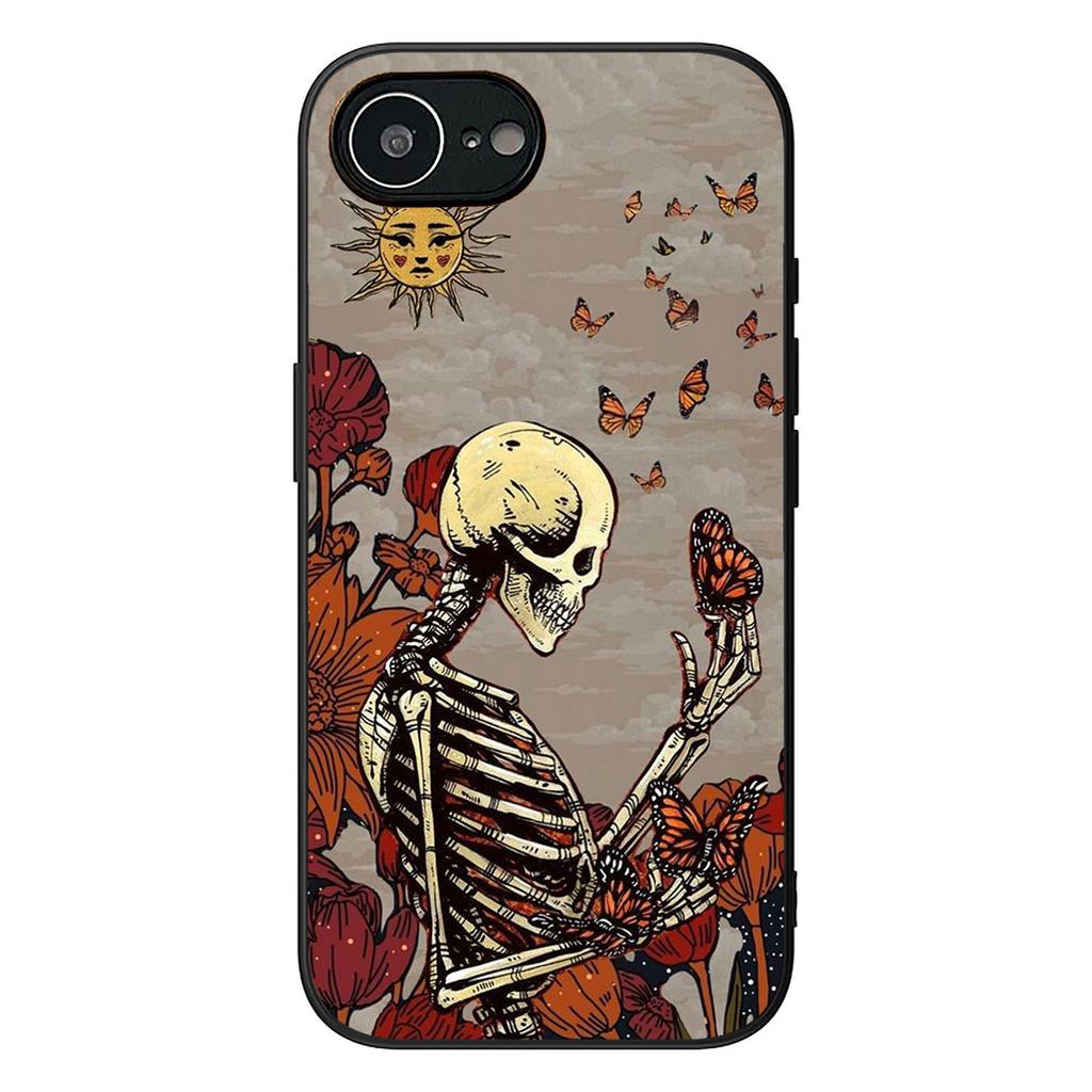 Little Ghost with Halloweens Pumpkin Skull Phone Case for Samsung Galaxy Note 20 9 10 S8 S10 Lite S9 Plus A54 A53 A21S S10E A17