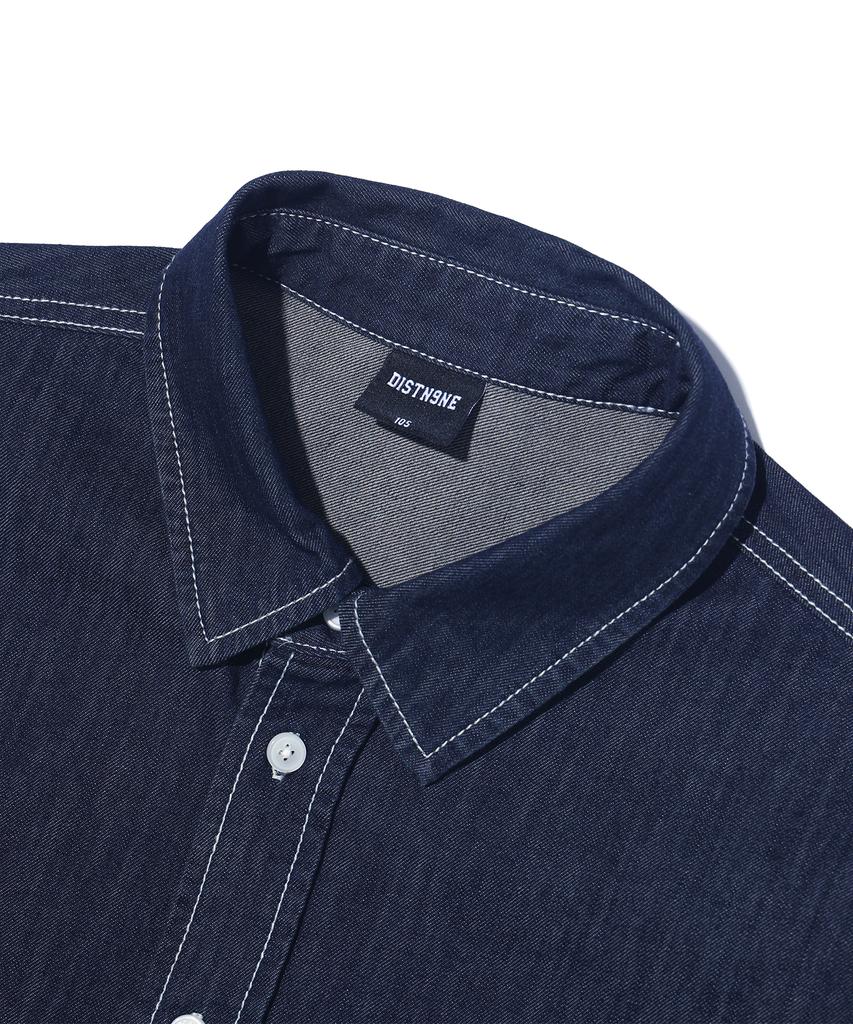 DISTN9NE One-Pocket Denim Short Sleeve Shirt Lq2Yu346_Vintage