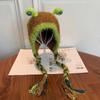 Fashion Quirky Handmade Cartoon Cute Snail Plush Ears Wool Cap Female Winter Warm Ear Protection Cap Autumn and Winter