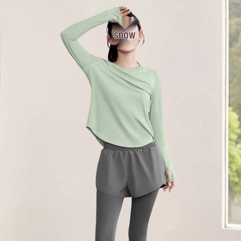 Women's Quick Dry Long Sleeve T-shirt: Slimming, Comfortable, Ideal for Running, Tennis, Badminton, and Casual Sports