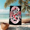 Gang Motorcycle enthusiasts Hells Angels Motorcycle Club beach towel outdoor camping vacation swimming beach towel outdoor absorbent bath towel Y8