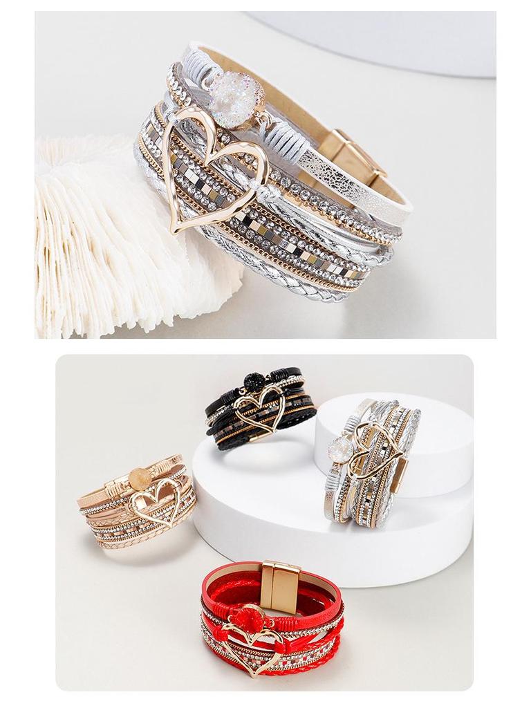 Bohemian Braided Rope Love Bracelet - Student Jewelry, Niche European & American Style