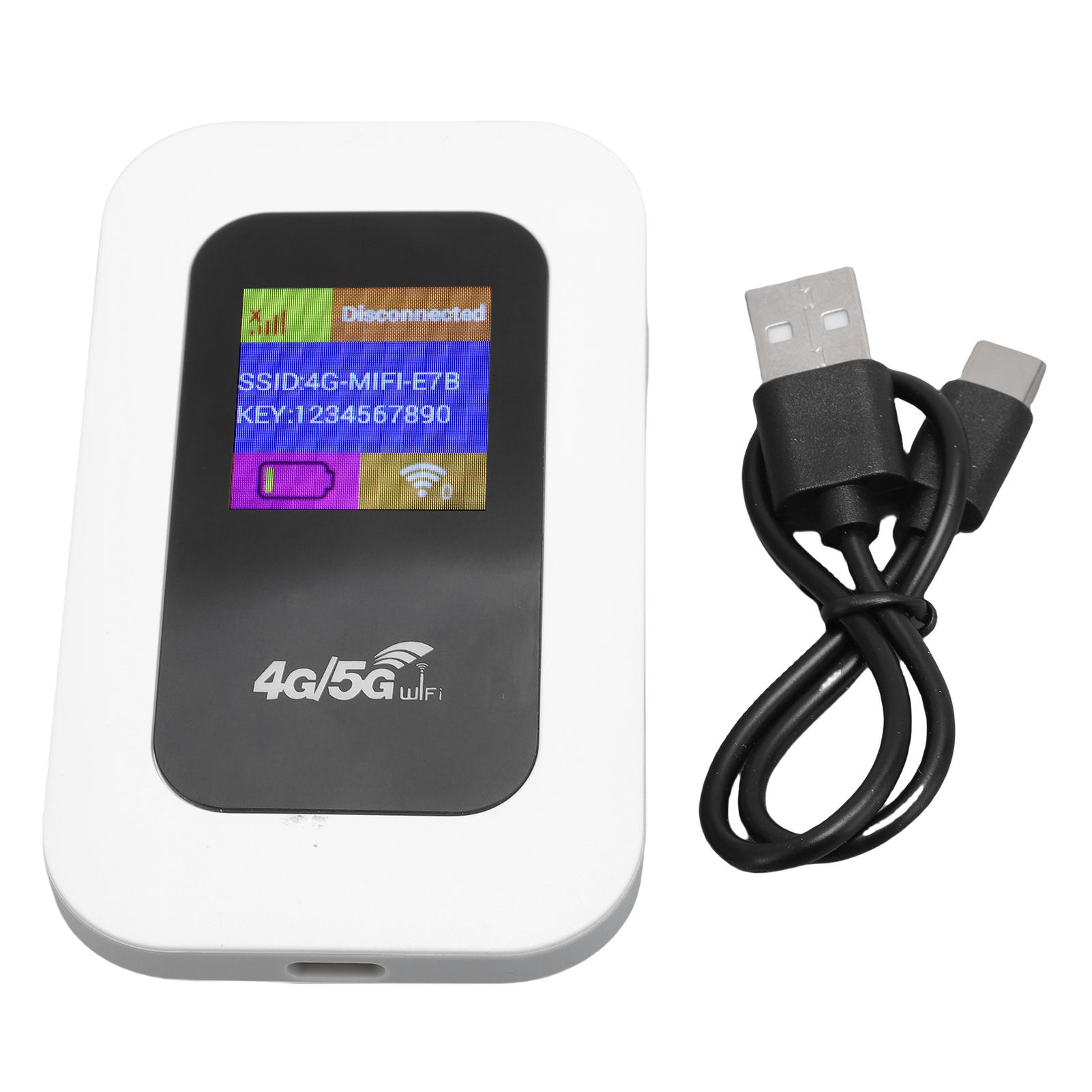 

WiFi Hotspot Device Stable 300Mbps High Speed Internet Portable 4G 5G Connectivity WiFi Mobile Hotspot Easy Setup for Outdoor білий