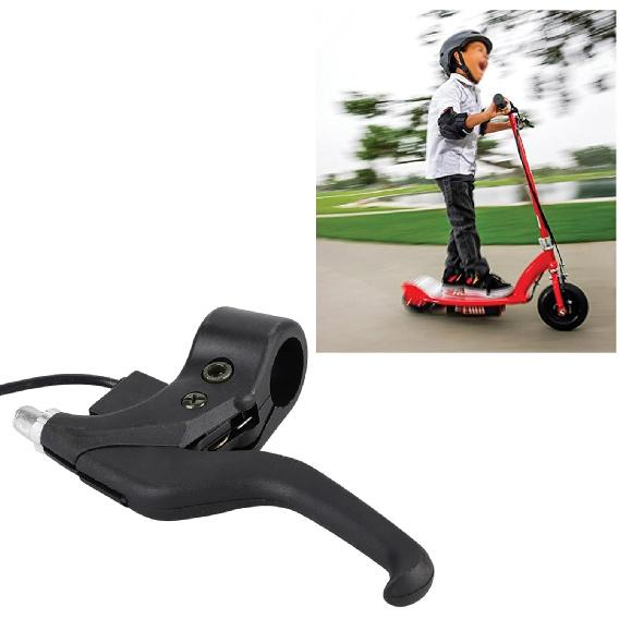 Black Plastic Left Side Brake Lever Compatible with Electric Scooter Pocket E Bike Mini Scooter Durable Replacement Part for Smooth Braking