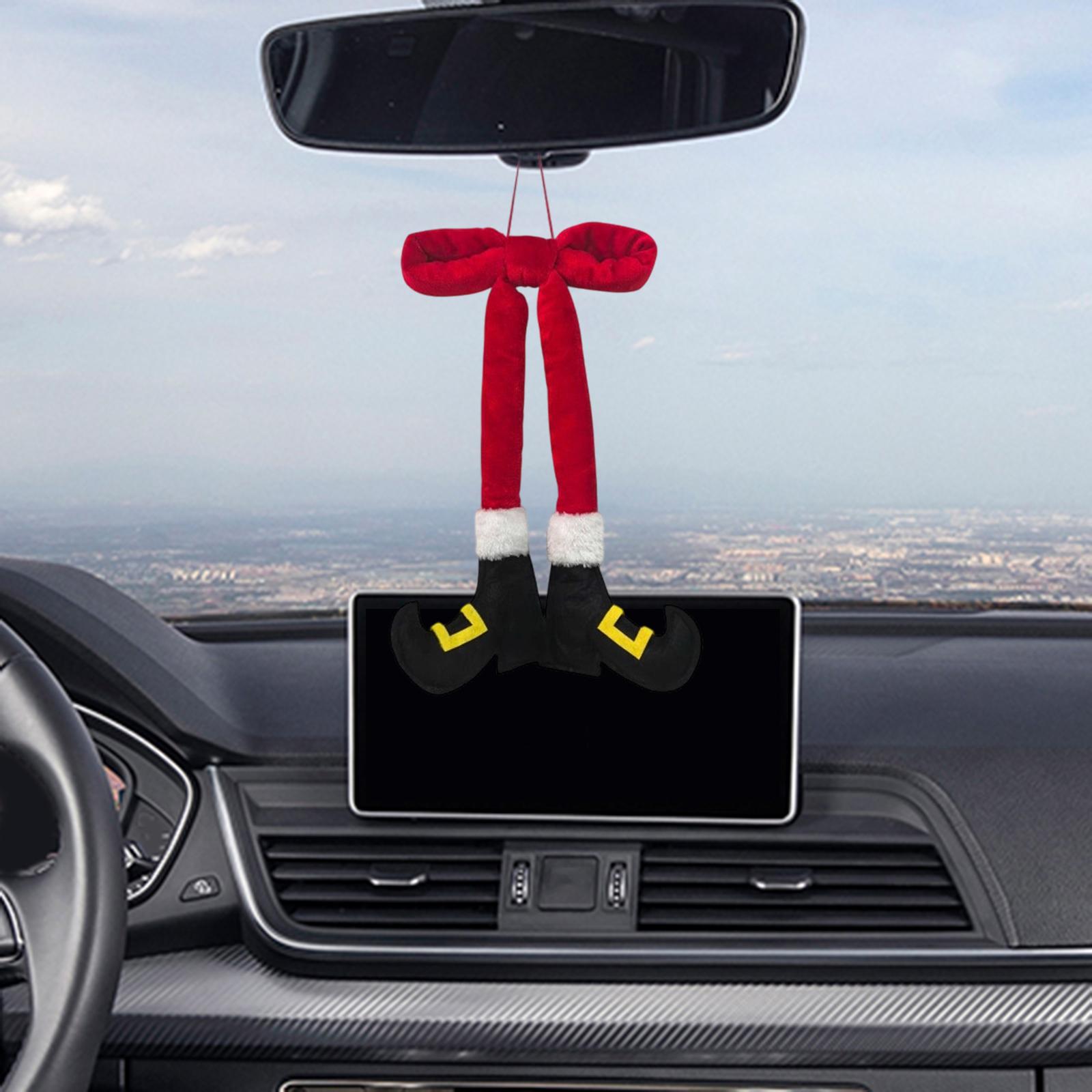 

Christmas Elf Legs Hanging Santa Leg Decor Fun Hanging Decoration Novelty Car Pendant Ornaments for Desk Holiday Wall Vehicle червоний