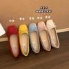 Fashion 2025 French Elegance New Season Suede Low Heel Ballet Flats Bow