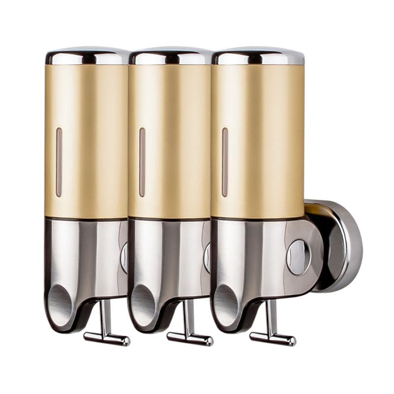 

500 мл дозатор жидкого шампуня и мыла одинарный/двойной/тройной настенный квадратный ручной дозатор жидкого шампуня для душа контейнер