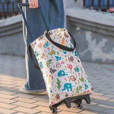 Shopping Cart For Grocery Shopping Household Luggage Express Bag Trolley Portable Trailer Folding Grocery Cart For The Elderly