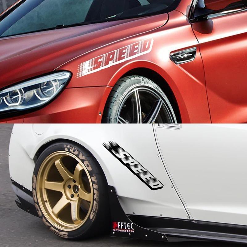 Car Whole Body Vinyl Film Sticker Various Sizes Speed Stylish Letter Graphics Auto Window PVC DIY Decor Decal Tuning Accessories