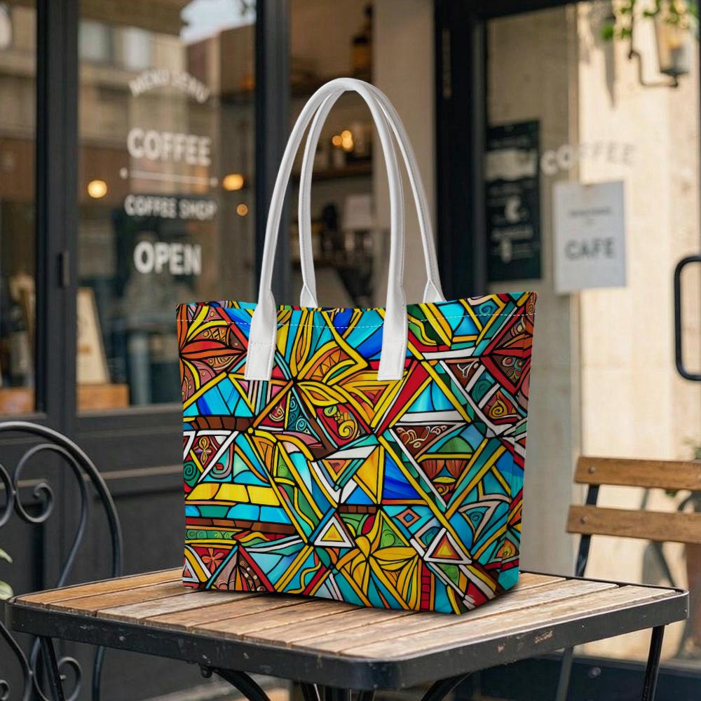 Colorful Geometric Pattern Shoulder Bag