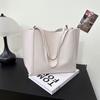 2026 Women's Handbag 2-piece Set PU Leather Large Capacity Magnetic Sealing Daily Leisure Shoulder Bag Solid Color Shopping Bag