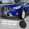 X AUTOHAUX Tow Eye Cover Cap Tow Hook Front Bumper Black Fits KD4550A12BB Mazda,