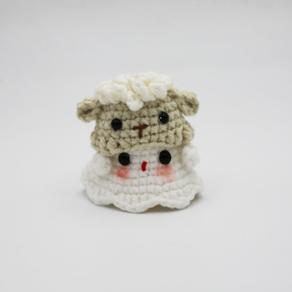 Kawaii Gestrickte Geisterpuppe Handgemacht Schreibtischdeko Lustige Niedliche Puppe Ornament Weihnachtsgeschenke