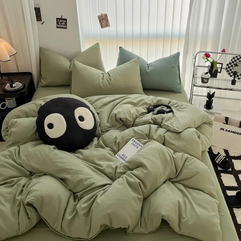 Pure Black Duvet Cover Microfiber Solid Color Bedding Set,3pcs Comforter Cover Home Bedroom Decor Quilt Cover with 2 Pillowcase