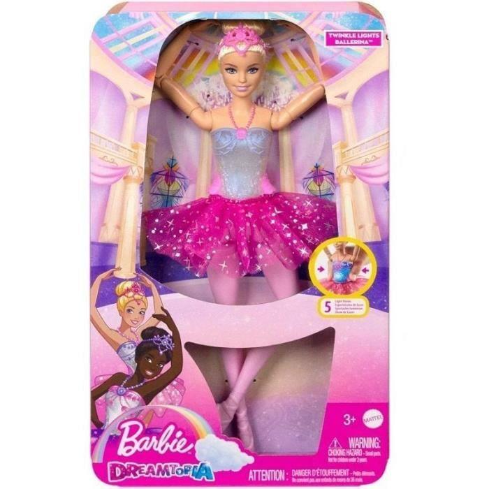 Barbie®-Dreamtopia Ballerine Lumières Scintillantes-Poupée blonde HLC25