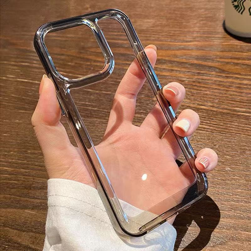 Silicone Transparent Shockproof Phone Case for IPhone 17 Pro Air 16 15 14 13 12 11 Pro Max XS XR 7 8 Plus Clear Protection Cover