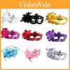 Elegant Lace Masquerade Mask With Rhinestone Flower Accents For Women's Halloween Costume Props
