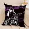 H-Hysterics Glamour Girl Cushion Cover Silky Short Plush Invisible Zipper Dustproof Sofa Pillow Case For Home Decor