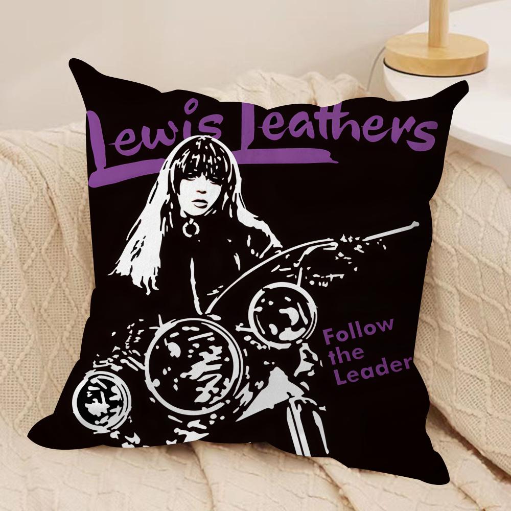 H-Hysterics Glamour Girl Cushion Cover Silky Short Plush Invisible Zipper Dustproof Sofa Pillow Case For Home Decor