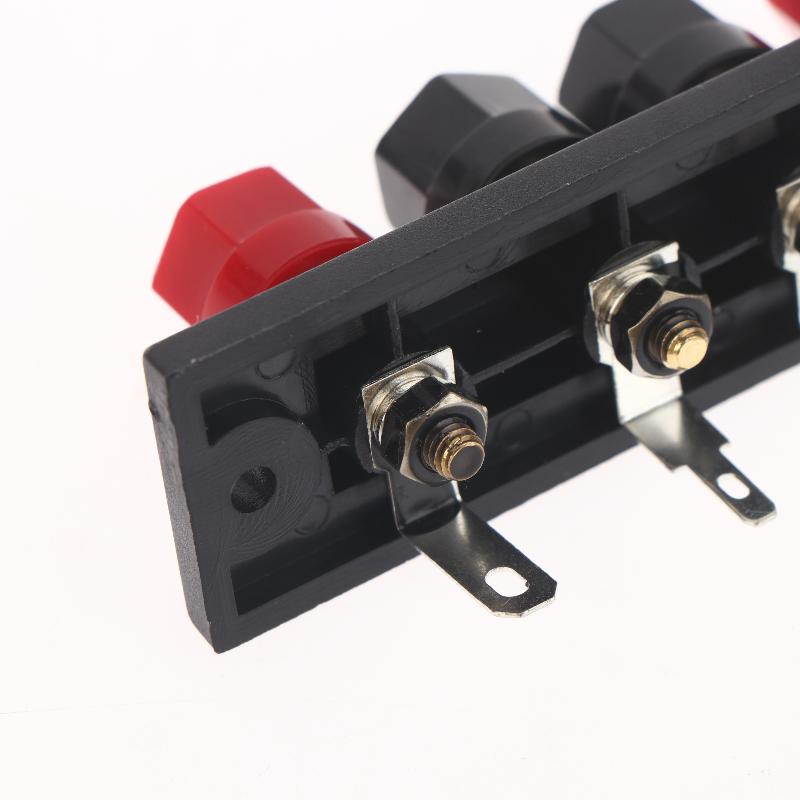1Pcs Audio Accessories Speaker Amplifier Chassis Terminal Output Four-Position Terminal Soundbox Speaker Gold Wiring Board