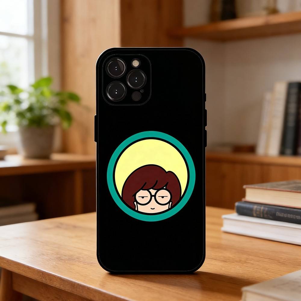 C-CARTOON D-D-Daria FUNDA Phone Case For iPhone17,16,15,14,13,12Plus,Pro Max,XS,5G Soft Silicone Black Cover