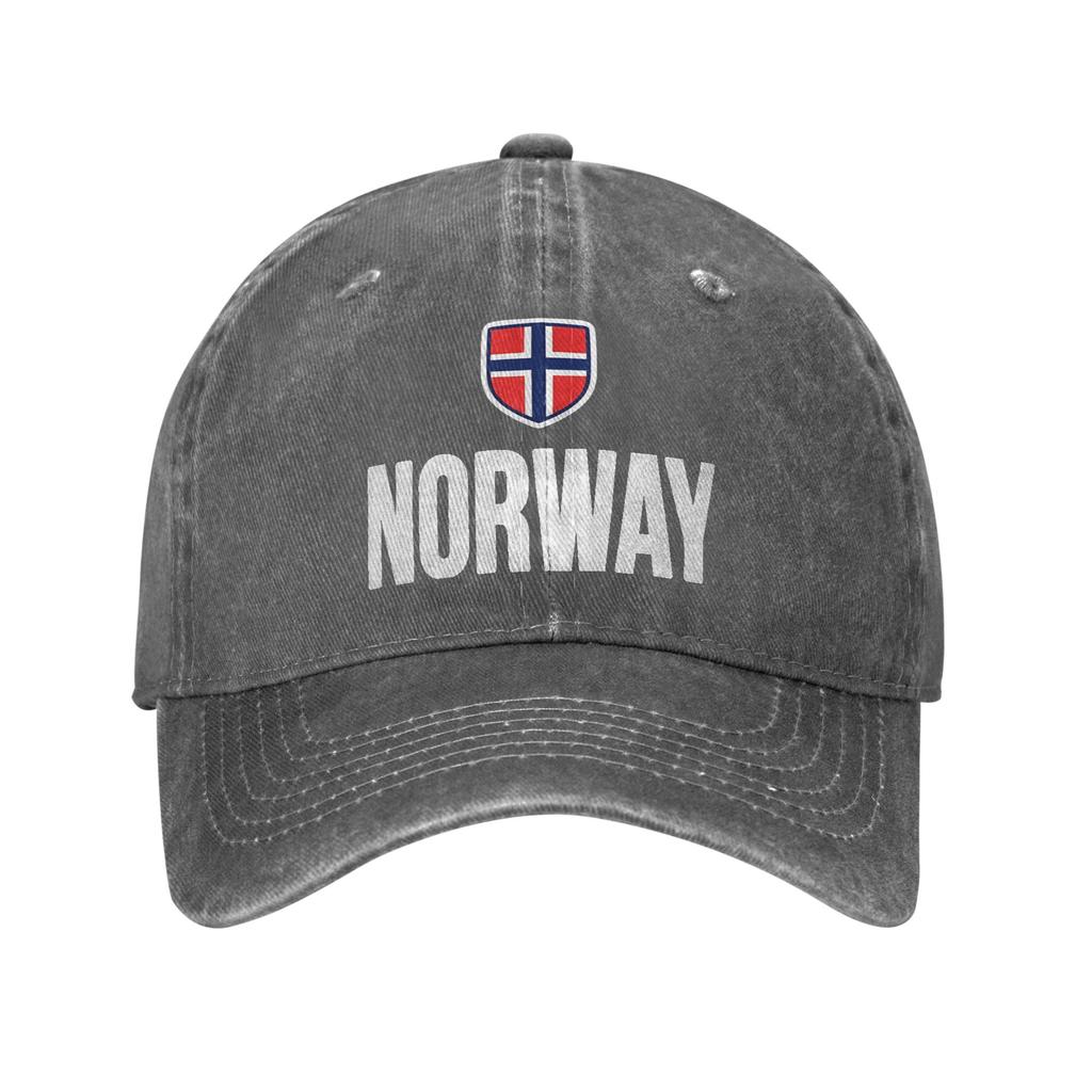 Unisex Women Norwegian Flag Norway Caps Merch Baseball Cap Retro Trucker Hats Adjustable