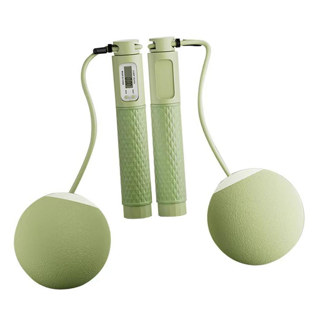 Jump Rope with Counter Smart Electronic Ropeless Jump Rope with Weight Ball for Indoor Outdoor