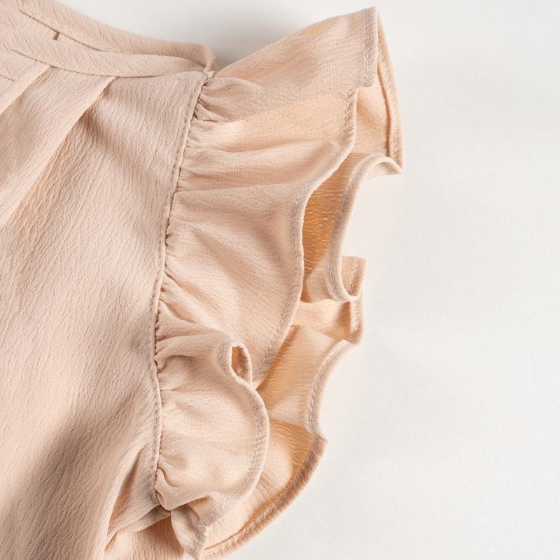 Toddler Girl Solid Dresses Kids Cute Little Flying Sleeves Dresses Summer Baby Girl Casual Clothing Princess Party Clothes