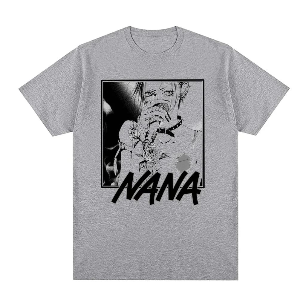 Japanese Anime Nana Osaki Pattern Printed Tshirt 2026 Summer Unisexs Womens Oversized Tshirt Fun Shirt Y2K Hiphop Fashion Top