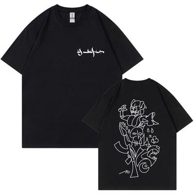 Rapper Al Safir Tour Fashion Graphics Tshrits Mens Oversized Short Sleeve Tide Tshirts Casual T Shirt Unisex Hot Sale Streetwear