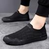Flying Woven Mesh Shoes Men's 2024 Summer New Lightweight Soft-Soled Breathable Casual Shoes One-Footed Middle-aged Mesh Men's Shoes