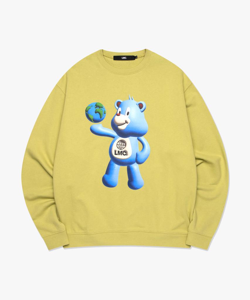 LMC 3D Bear Sweatshirt Light Olive