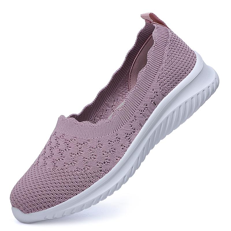 Fashion Sneakers Female Flat Soft Comfortable Fashion Lightweight Pumps Shoes Joker Slip-on Super Light Casual Vulcanize Shoes Woman Red