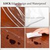 Clear Round Tablecloth 60 inch Waterproof Table Protector Durable Crystal Clear Vinyl Clear Table Cover Round Dining Tablecloth for Protection of