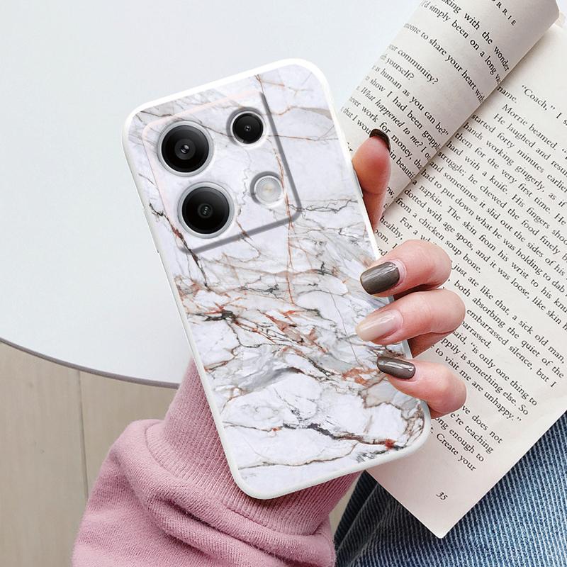 Luxury Case For Redmi Note 13 Pro 4G 5G Fundas Marble Fashion Pattern Soft TPU Protection Cover For Xiaomi Redmi Note14 Pro Capa