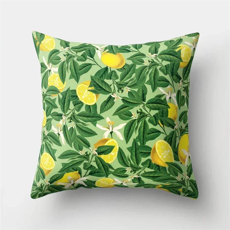 Tropical Plant Green Leaves Cactus Pillowcase Living Room Sofa Cushion Cover Office Bedroom Home Decorative Pillow Covers