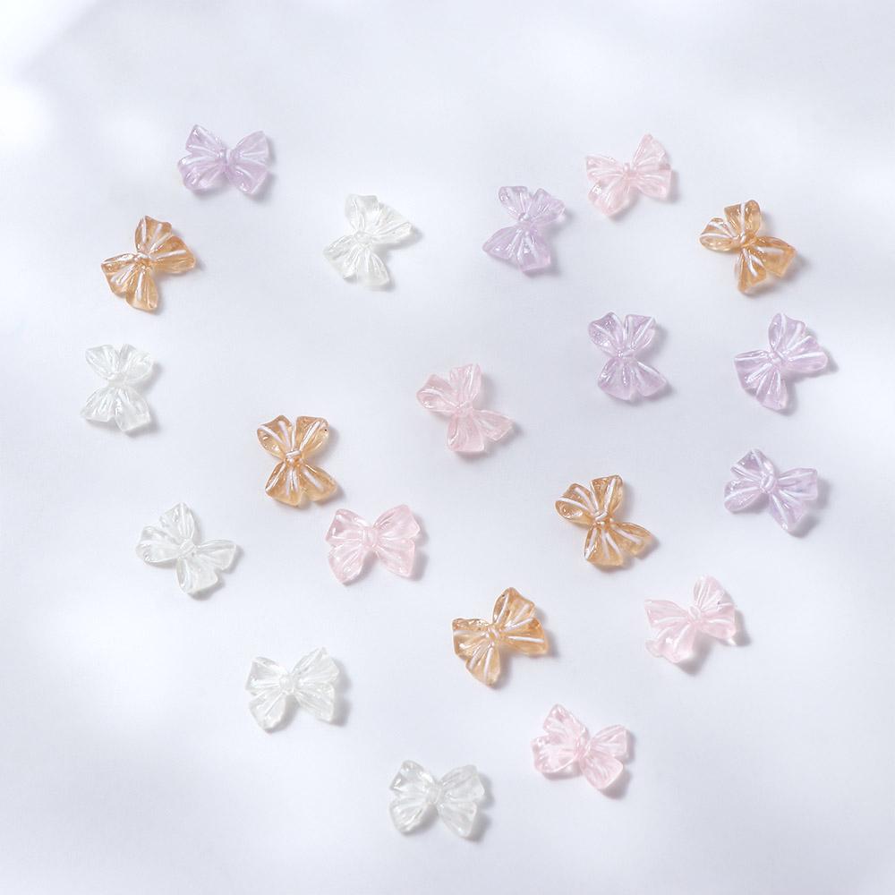 Color Bowknots Nail Rhinestones Bowknot Nail Drills Bow Nail Art Decoration Crystal Nail Jewelry