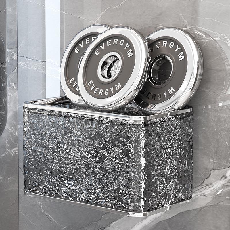 Wall-Mounted No-Punch Tissue and Towel Dispenser