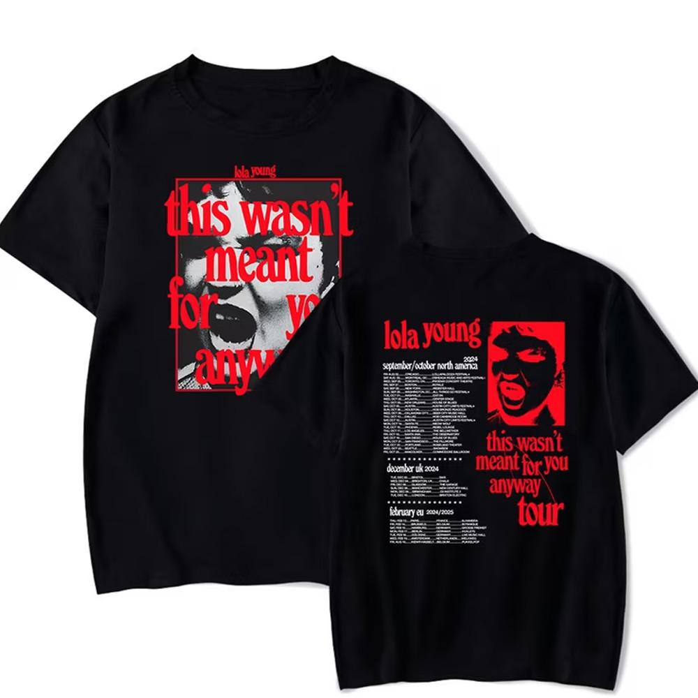 VTG Lola Young THIS WASN'T MEANT FOR YOU ANYWAY black T-shirt 1F1459 Unisex T-Shirt