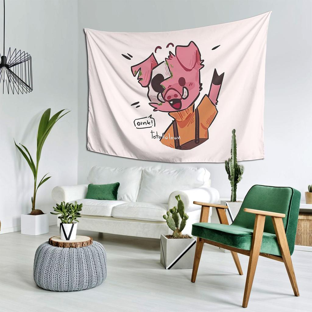Micheal Dsmp Tapestry Decoration Art Aesthetic Tapestries for Living Room Bedroom Home Wall Cloth Wall Hanging