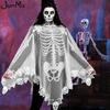 Skull Lace Halloween Shawl Womens Gift Props Loose Cape Party Costume Stage