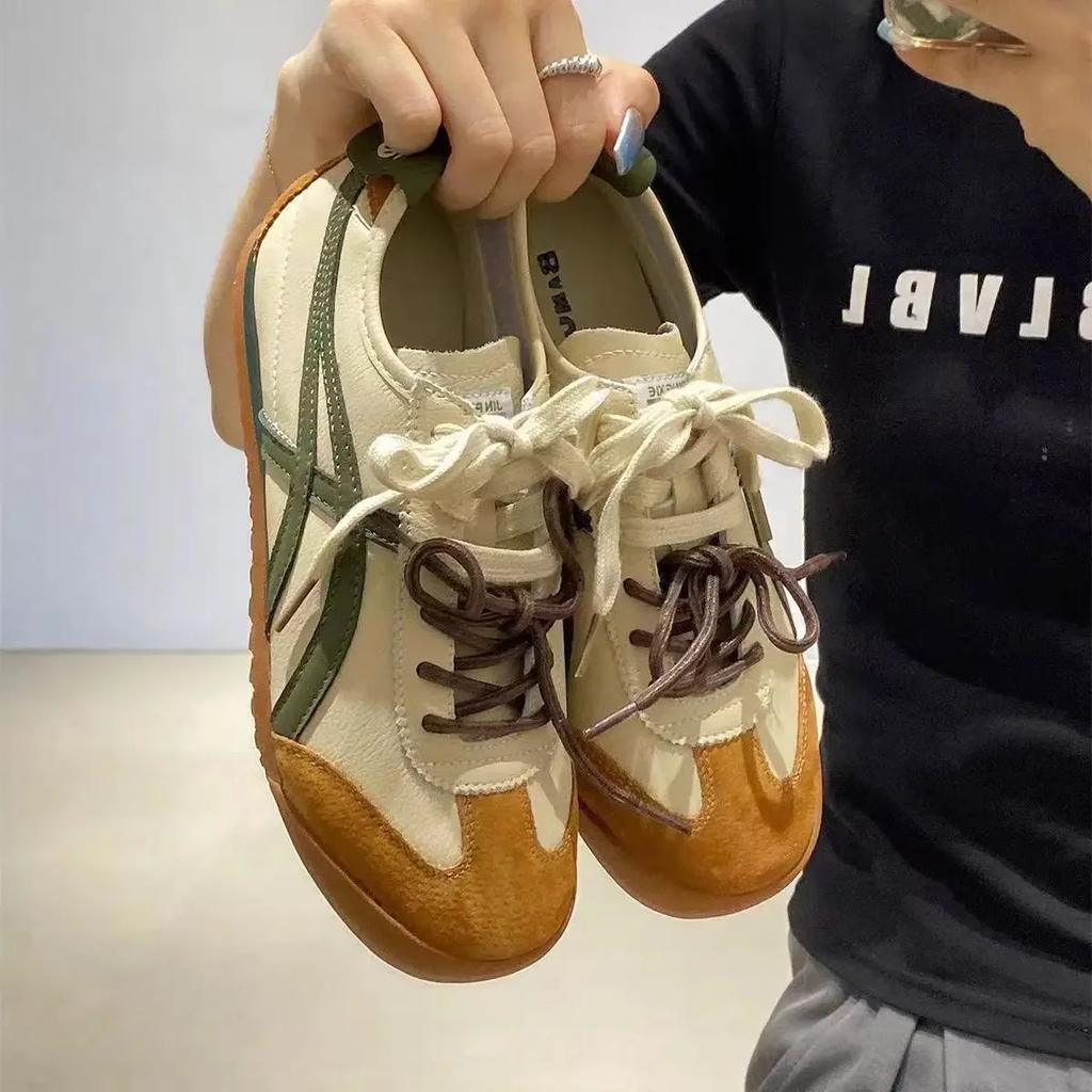 Tênis Femininos 2025 Primavera e Outono Moda Raiz de Algodão Grosso Rolo Forrest Gump Casual Sapatos de Treino Moral Sapatos Femininos