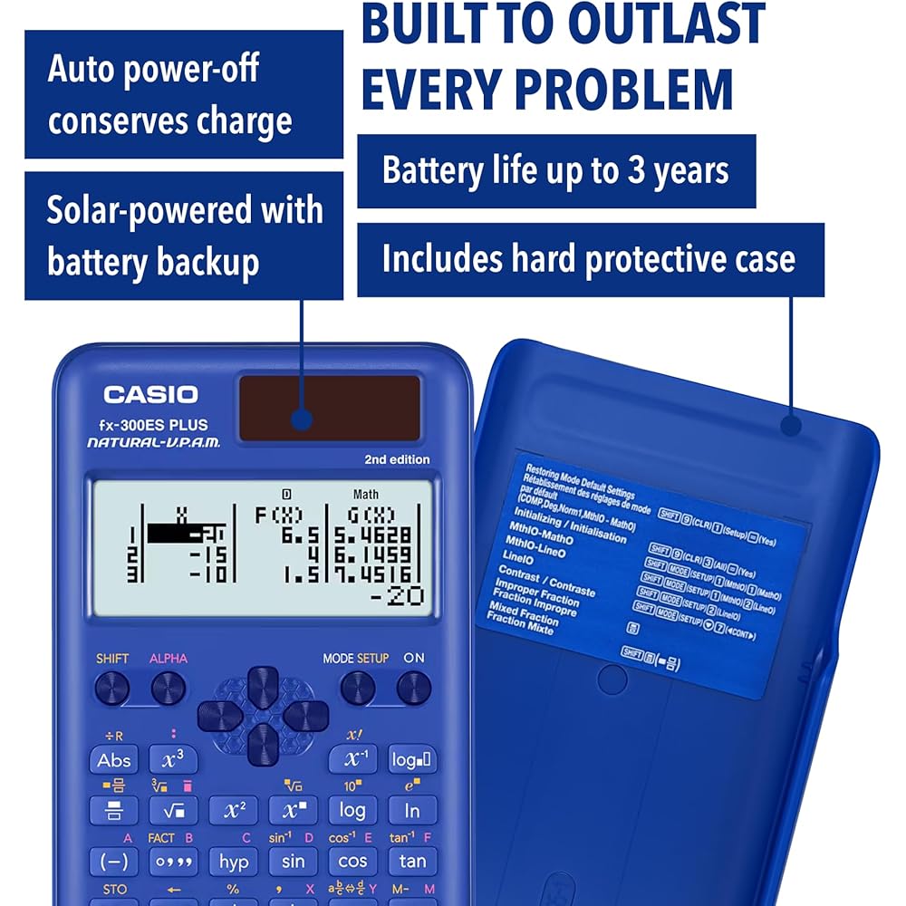 Casio Fx-300ESPLS2 Blue Scientific Calculator