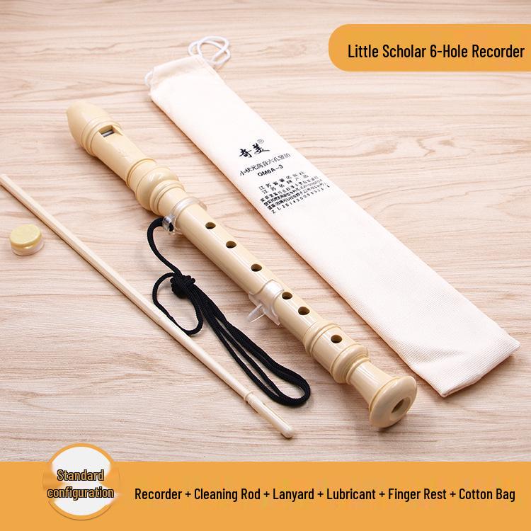 Chimei Little Scholar German & English B Treble Recorder for Students: 6-Hole & 8-Hole Beginner Model