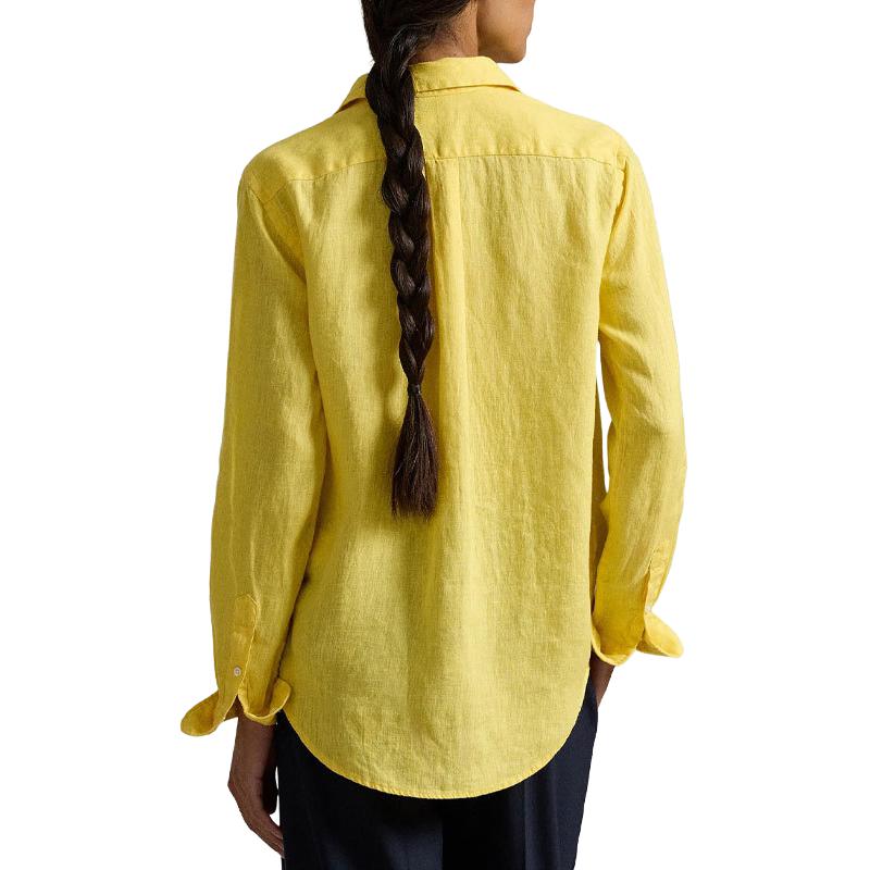 Polo Ralph Lauren Button Logo Embroidered Long Sleeve Shirt Women shirts 211970730-502