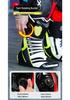 Nine-core Wolf Motorcycle Shock-Absorbing Anti-Fall Off-Road Long Boots for Kids, Wear-Resistant Track Riding Shoes for All Seasons.