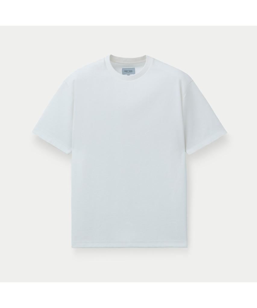 Silijeu Basic Standard Short Sleeve T-Shirt Satam26671Whx