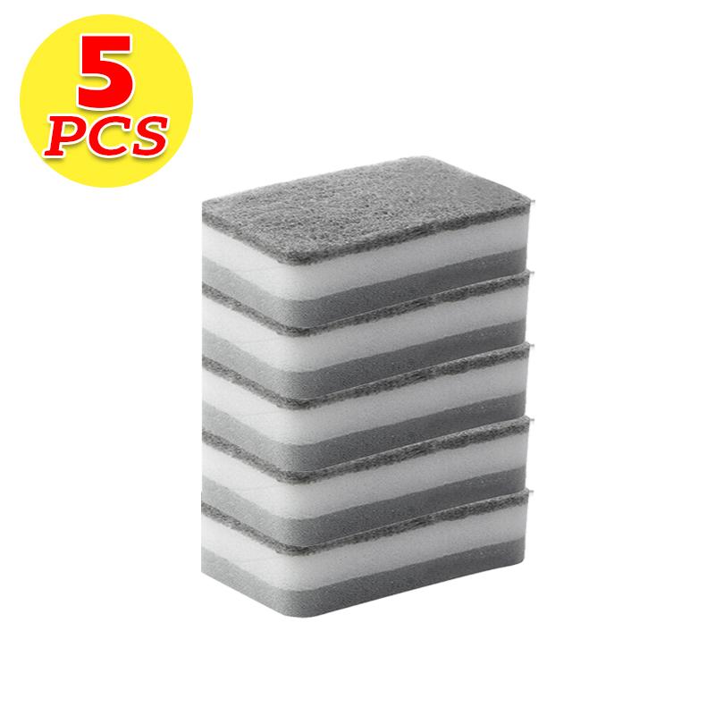 20/1pcs Magic Cleaning Sponges Double-sided Reusable Kitchen Sponge Wipes Pan Pot Dishwashing Scouring Pads Brush Clean Tools